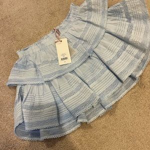 LoveShackFancy Ruffle Mini Skirt sz.P NWT